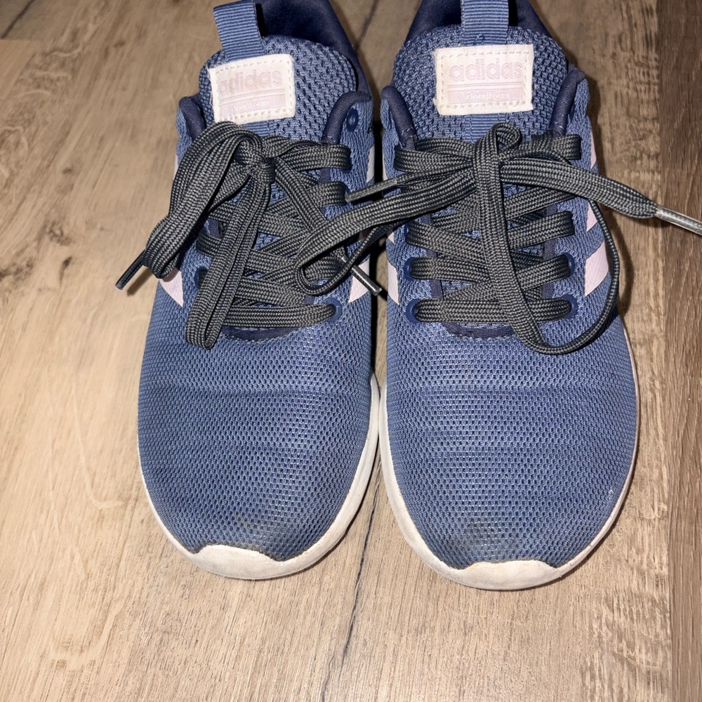 Adidas Dark Blue and Grey Athletic Shoes